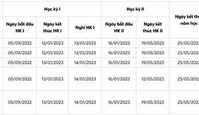 Lịch Đi Học Trở Lại Năm 2023