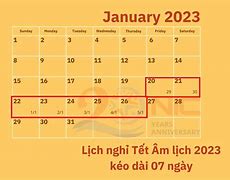 Lịch Nghỉ Tết Âm Lịch 2023