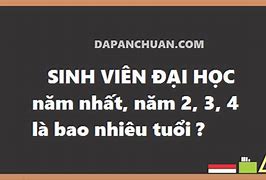 Sinh Viên Năm 1 Là Bao Nhiêu Tuổi